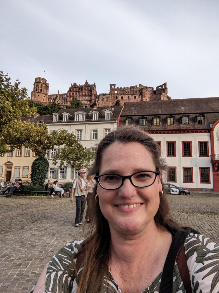 Selfie vor dem Heidelberger Schloss
